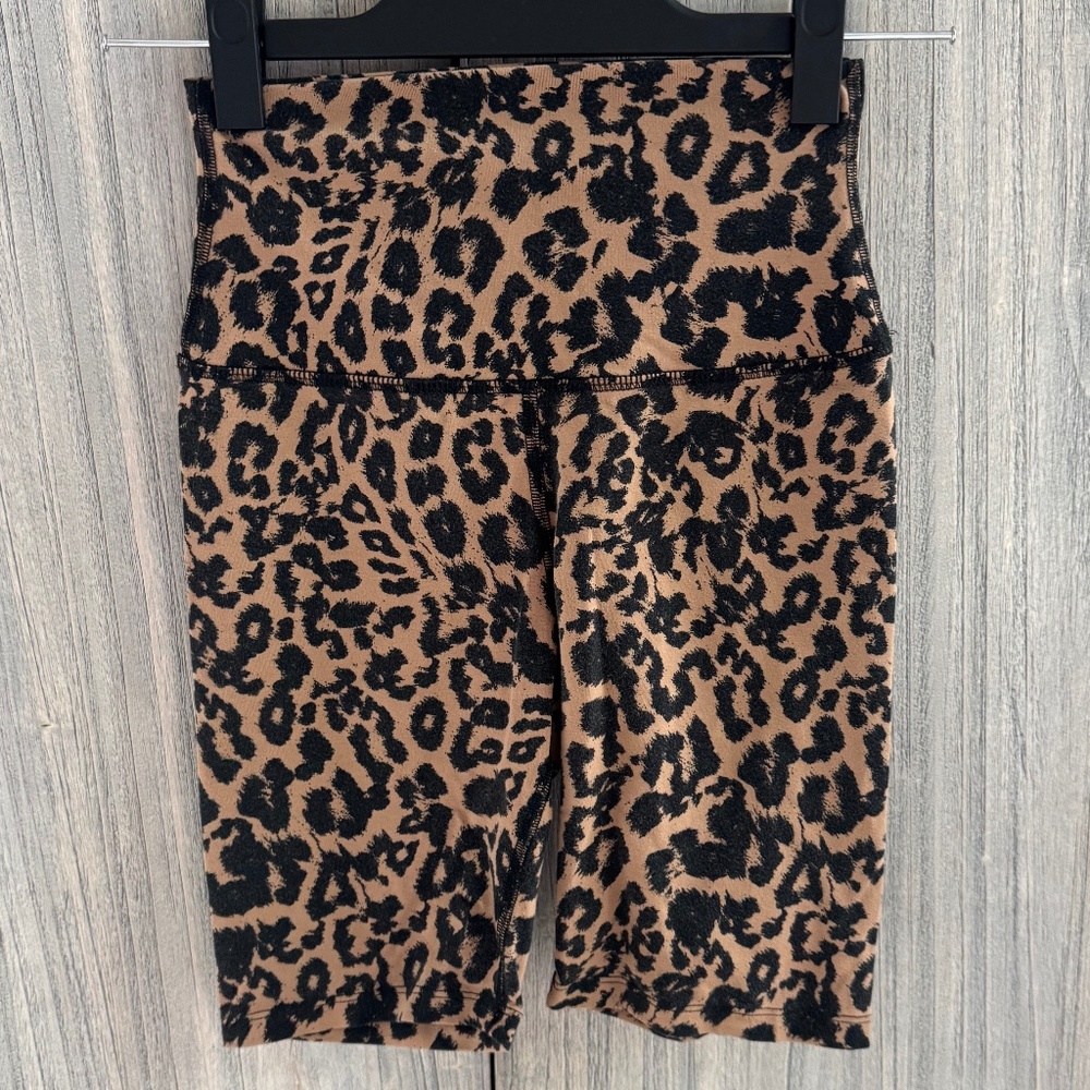 LNA leopard bike shorts